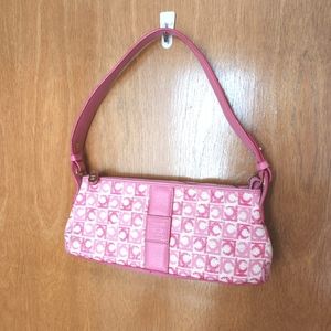Sold. Vintage Y2k Liz Claiborne Pink Shoulder Baguette Bag Barbie Elle Woods